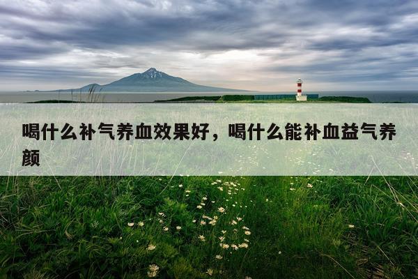 喝什么补气养血效果好,喝什么能补血益气养颜