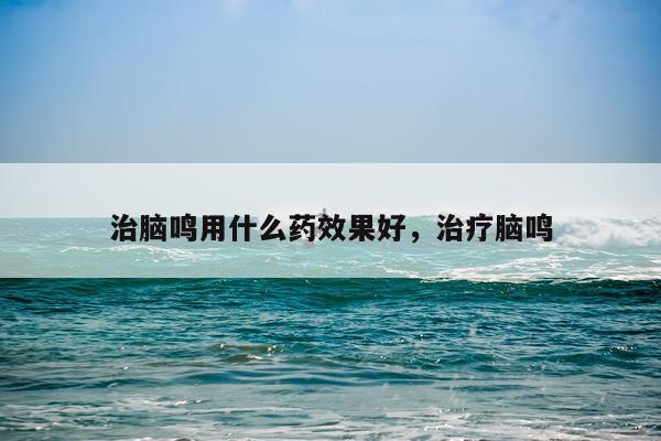 治脑鸣用什么药效果好,治疗脑鸣