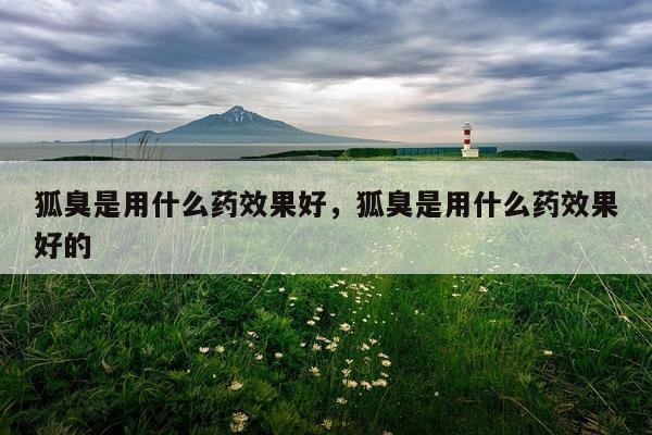 狐臭是用什么药效果好,狐臭是用什么药效果好的