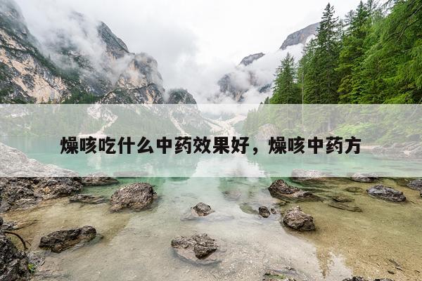 燥咳吃什么中药效果好,燥咳中药方