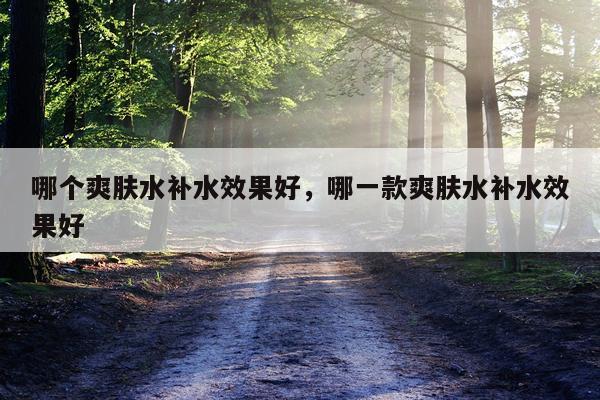 哪个爽肤水补水效果好,哪一款爽肤水补水效果好