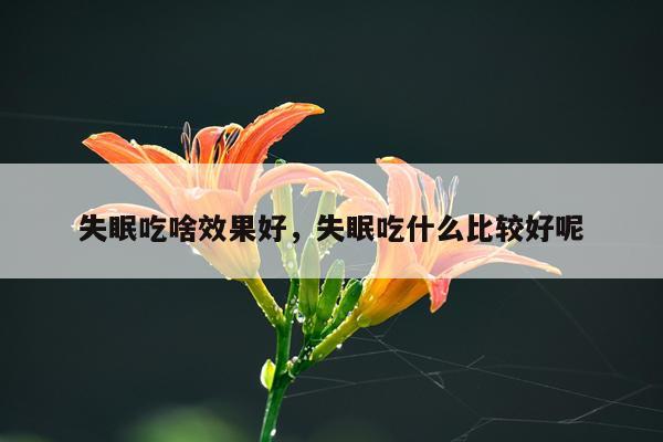 失眠吃啥效果好,失眠吃什么比较好呢