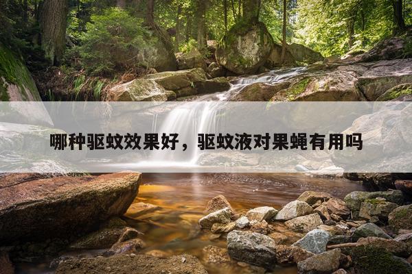 哪种驱蚊效果好,驱蚊液对果蝇有用吗