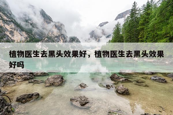 植物医生去黑头效果好,植物医生去黑头效果好吗