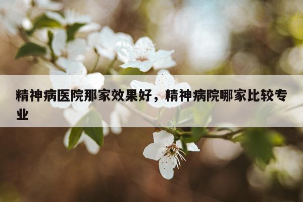 精神病医院那家效果好,精神病院哪家比较专业