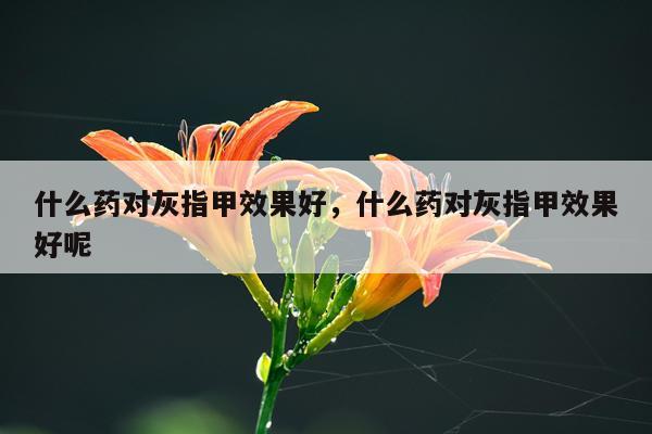 什么药对灰指甲效果好,什么药对灰指甲效果好呢